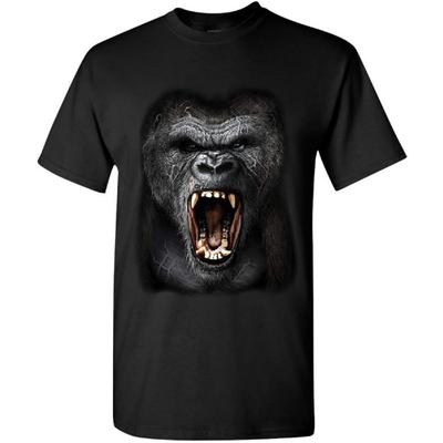 Θυμωμένη Ροκανιά Γορίλας T-Shirt Άγρια Αφρική Ασημόραχη Μεγάλο Πίθηκος Ανδρικό T-Shirt