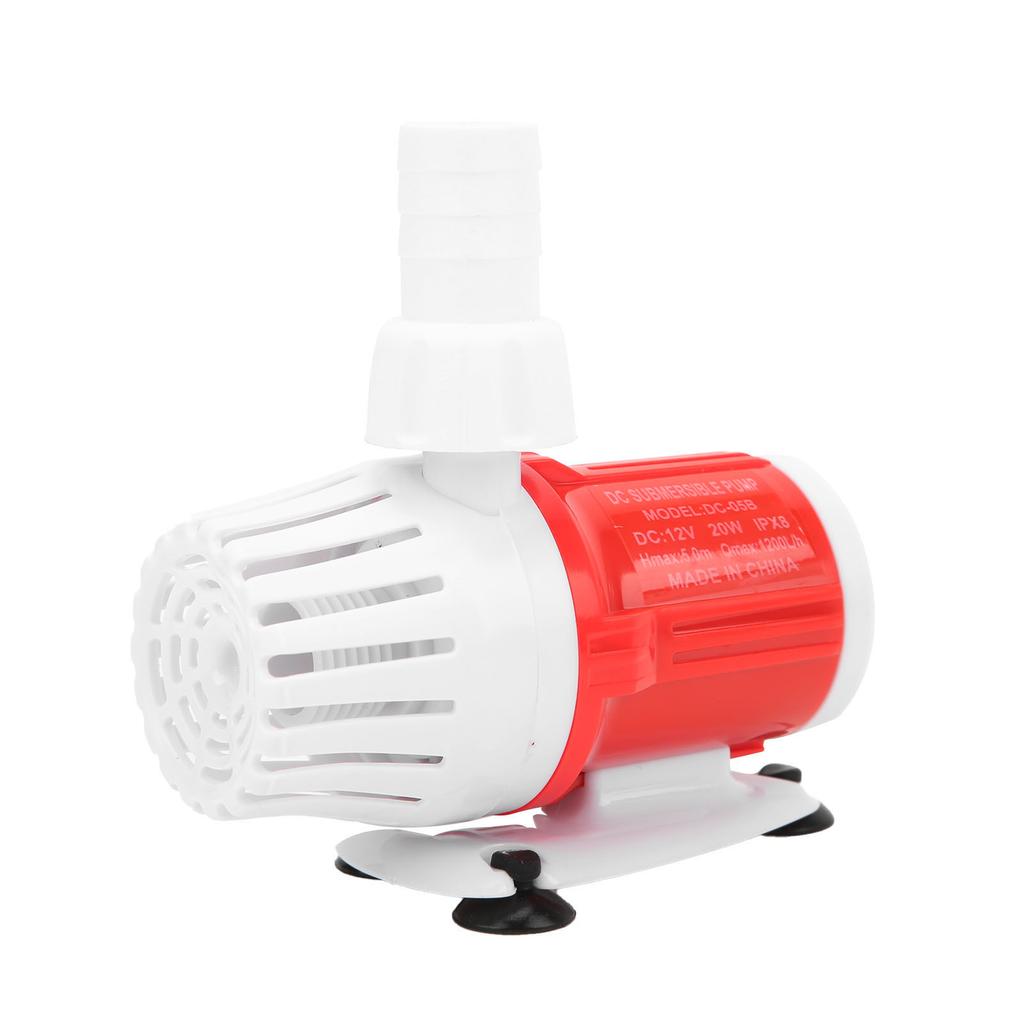 Fish Tank Pump Ultra Quiet Detachable Frequency Conversion Submersible Water Pump20W