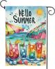 Hello Summer Beach Garden Ag Double Sided Welcome Seasonal, 12x18 Inch XXQ