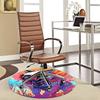1pc Anime Wolf Round Carpet Office Chair Mat, Non Slip Rug for Home Decor, Gift, Office, Living Room, Bedroom