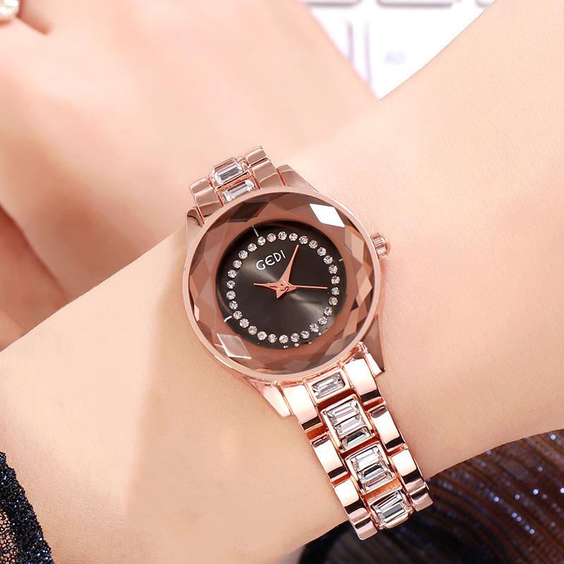 Diamond Fashion Girls Watch Personalized Steel Belt Quartz Watch Colorful Casual Women'S Watch