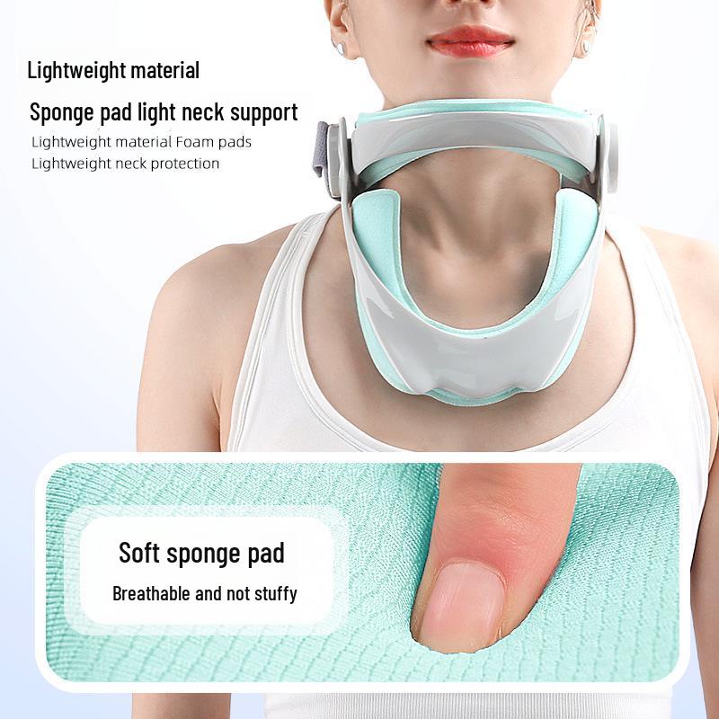 Halsstütze der fünften Generation, verstellbar: Anti-Verbiegungs-Traktionsgerät für Erwachsene & Kinder