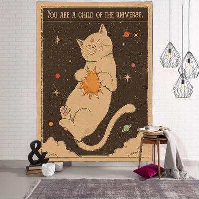 VIKAMA Cute Kawaii Comic Tapestry Wall Hanging Aesthetic Bedroom Decor for Girl Room Living Room Wall Art Decoration