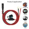 Quick Release SAE Cable & Fuse Terminal O Connector Battery Charger Extension Adapter Wire 16AWG Terminal Motorcycle Accessories