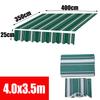Patio Awning Retractable Canopy Replacement Waterproof Fabric 12x10Ft Deck Shelter Top Fabric Shade Sail Fashion Stripes
