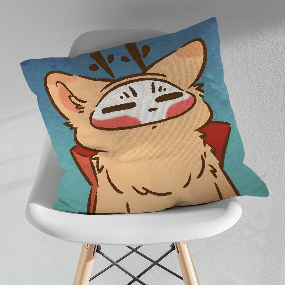 Furry Fabulous Beasts Throw Pillow Case Living Room Sofa Cushion Cover For Home Bedroom Decoration Protector