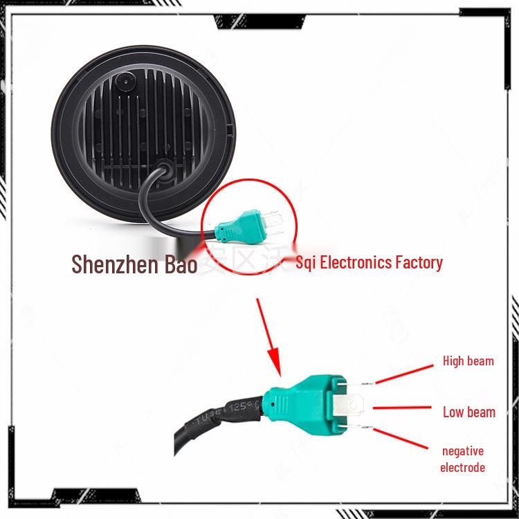 LED Headlight for Harley 883/1200 – 5.75-inch High/Low Beam
