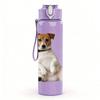 1PC Jack Russell Terrier Dog 750ml Color Plastic Sports Water Bottle Leakproof Flip Straw Lid Suitable for Sports Office Home Use