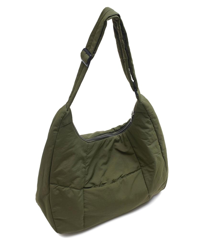 Paperboy Quilted Pocket Crossbody Bag - Beige