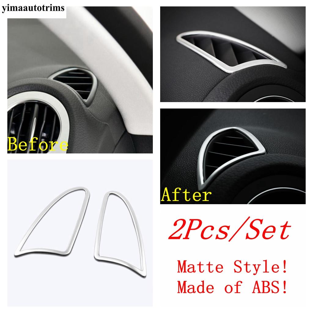Car Dashboard Frame Central Control Air Vent Head Light Lamp Cover Trim ABS Accessories For Volkswagen VW Tiguan MK1 2008 - 2015