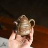 Classic Yixing Purple Clay Teapots Handmade Square Bamboo Tripod Pot Raw Ore Agilawood Mud Kettle With Infuser Zisha Teaset Gift