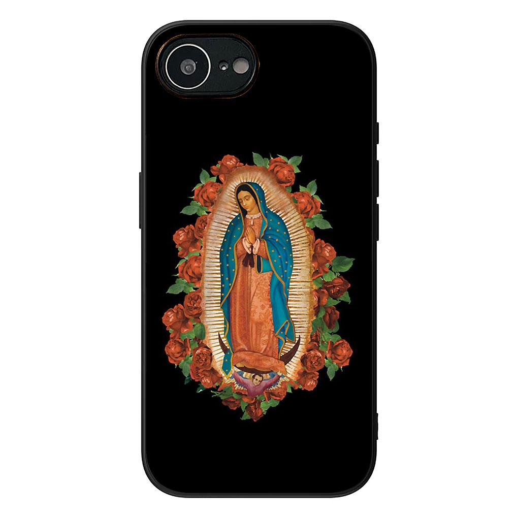 Phone Cover for Apple iPhone 17 16 14 15 Pro Max Plus 15+ 16E XR ProMax Air 16+ Casing Flexible Case Virgen de Guadalupe