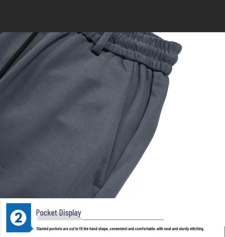 Herren Hohe Elastizität Dicke Lässige Jogginghose - Herbst/Winter Locker Gerades Bein mit Elastischem Bund, Hoher Taille und Ideal für Mittelalterlichen Komfort.