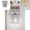 Modern Crystal Wall Lamp With Led Lighting For Home Bedroom And Bedside Use