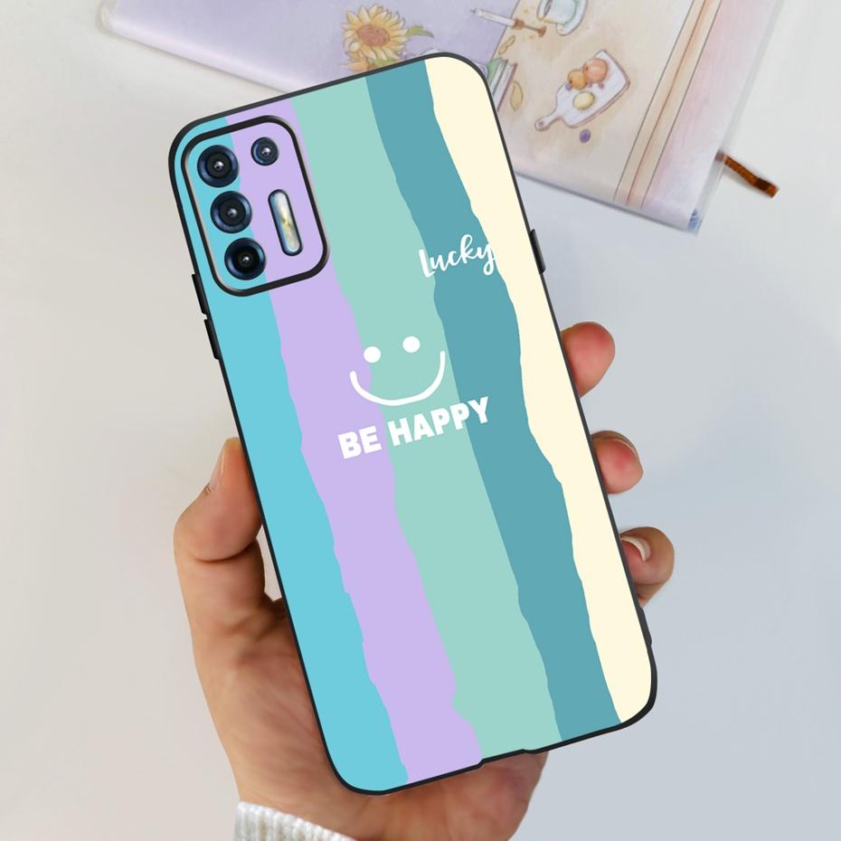 För Motorola Moto G9 Plus Fodral Mode Design Mjukt TPU-skydd För Motorola Moto G9 Power MOTO G9Plus Svart Silikonstötfångare