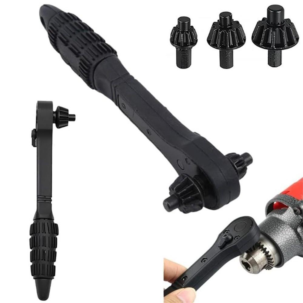 Double Head Ratchet Drill Chuck Three-jaw Ratchet Spanner Drill Key Chuck Key Replacement Tool