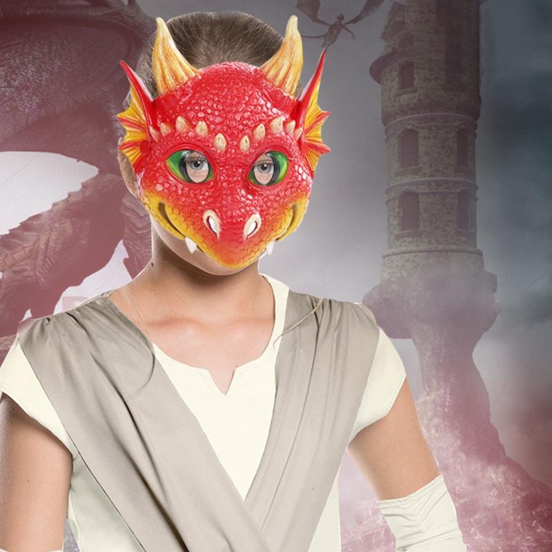 Kid Dragon Mask Halloween Funny Mask Dragon Cosplay Carnival Masks Dress Up Women Cosplay Mask For Masquerade