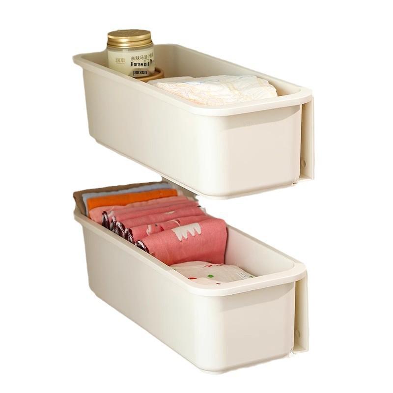 Hanging Wall-Mounted Underwear & Socks Organizer - Punch-Free Wardrobe Storage Drawer