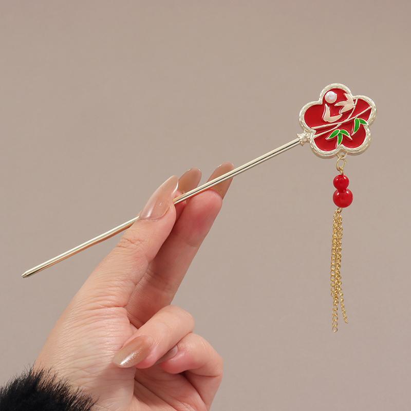 Retro Chinesische Elegante Quaste Haarnadel Fan Haar Stick Haar Zubehör Hanfu Pografie Requisiten
