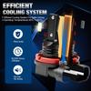 2 Τεμάχια H11 H8 H9 LED Λαμπτήρες Ομίχλης DRL 15000Lm H7 9005 HB3 9006 HB4 Chip CSP LED Φώτα Ομίχλης Φώτα Ημέρας 6500K Λευκό Εξαιρετικά Φωτεινή Λάμπα