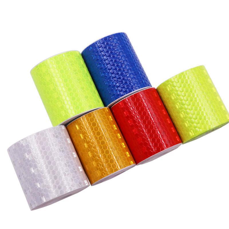 High Visibility Honeycomb Design Reflective Tape Waterproof Self-Adhesive for Bike Motorcycle Vehicle Safety