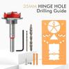35mm Hinge Drill Guide Locator Jig for Woodworking Cabinet Door Installation, Essential Accessories for Efficient Drilling