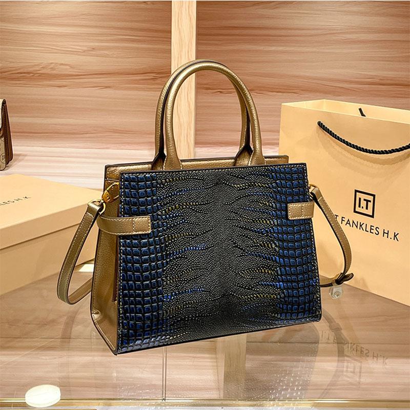 Dámská taška slavných značek luxusní pravá kůže crossbody taška s velkou kapacitou