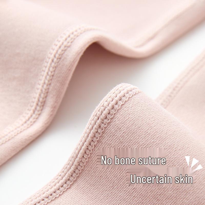 Women's High Waist Cotton Blend Autumn Leggings - Thickened, Warm, Slim Fit, Solid Color, Elastic Winter Base Layer.