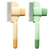 Self Cleaning Pet Hair Removal Comb Flea Comb with Release Button Knot Removes Dog Grooming Brushes for Pet Products