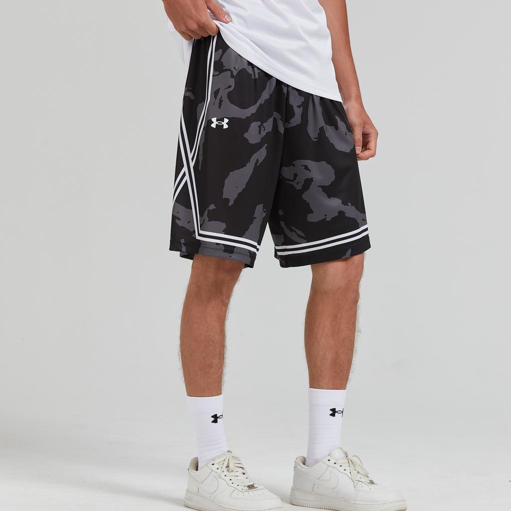 Under Armour Fitness Running Elastic Waist Sports Shorts Unisex Shorts Black 24500210-001