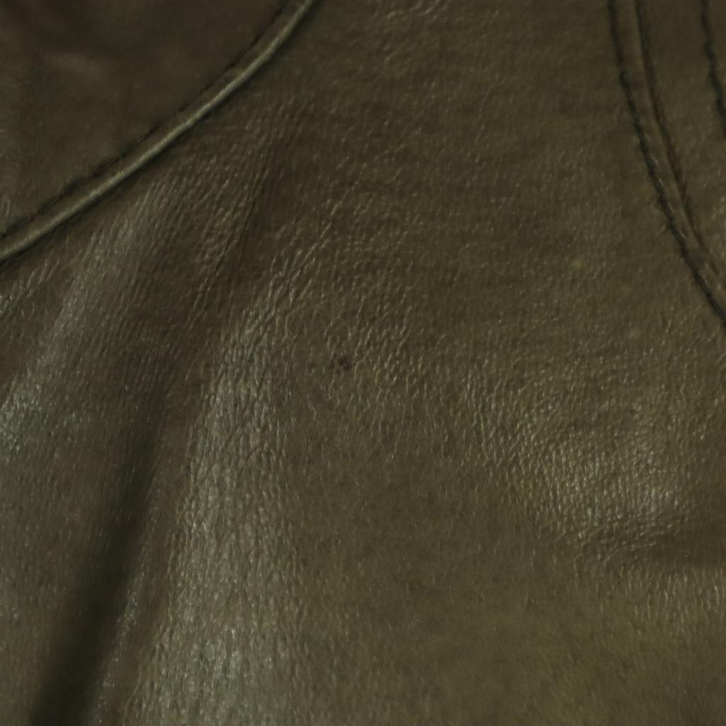 .fr Long Sleeve Leather Single Riders Jacket S Beige Women Used