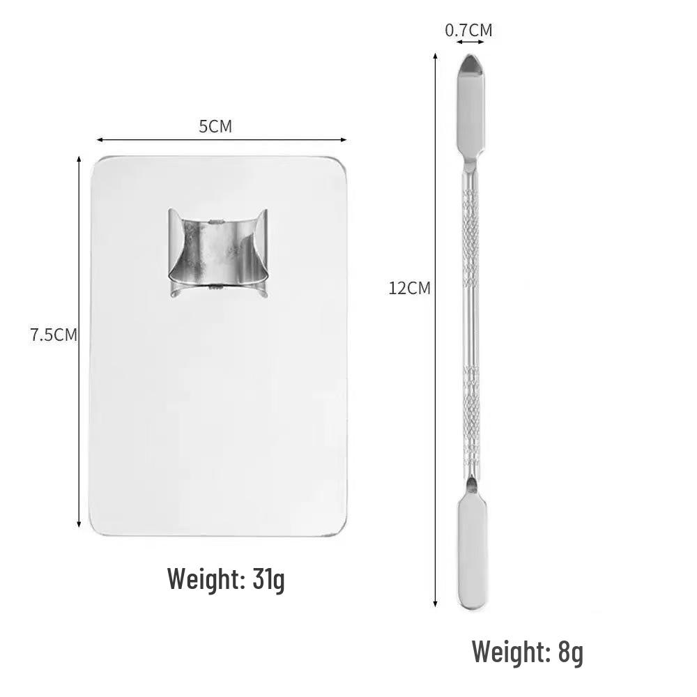 Stainless Steel Makeup Mixing Palette for Foundation and Lipstick