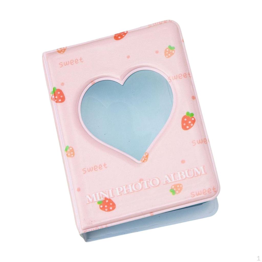 3 inch Card Holder Mini Album for Photos and Cards with 40 Pockets Travel Events