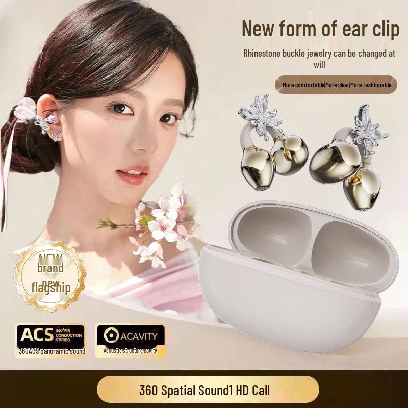 

Exquisite JS680 Wireless Bluetooth Earbuds - Open-Ear, Noise Cancelling, Ultra-Long Battery Life Black