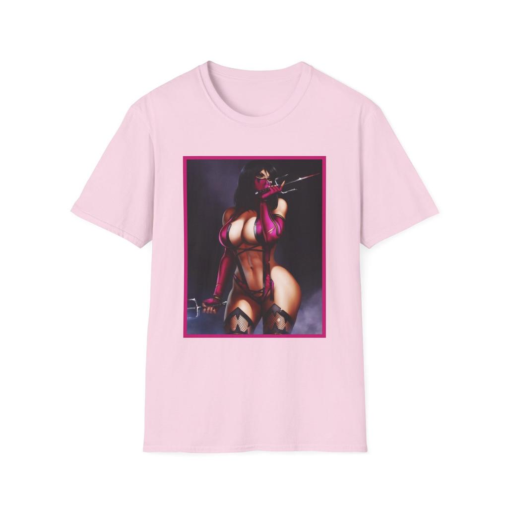 Bold Graphic T-Shirt Mens Womens Tees Top, Unisex Casual Tee, Retro Mileena Shirt, Mortal Kombat Tee
