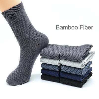 Men's Casual Bamboo Fiber Socks Breathable Business Man Middle Socks