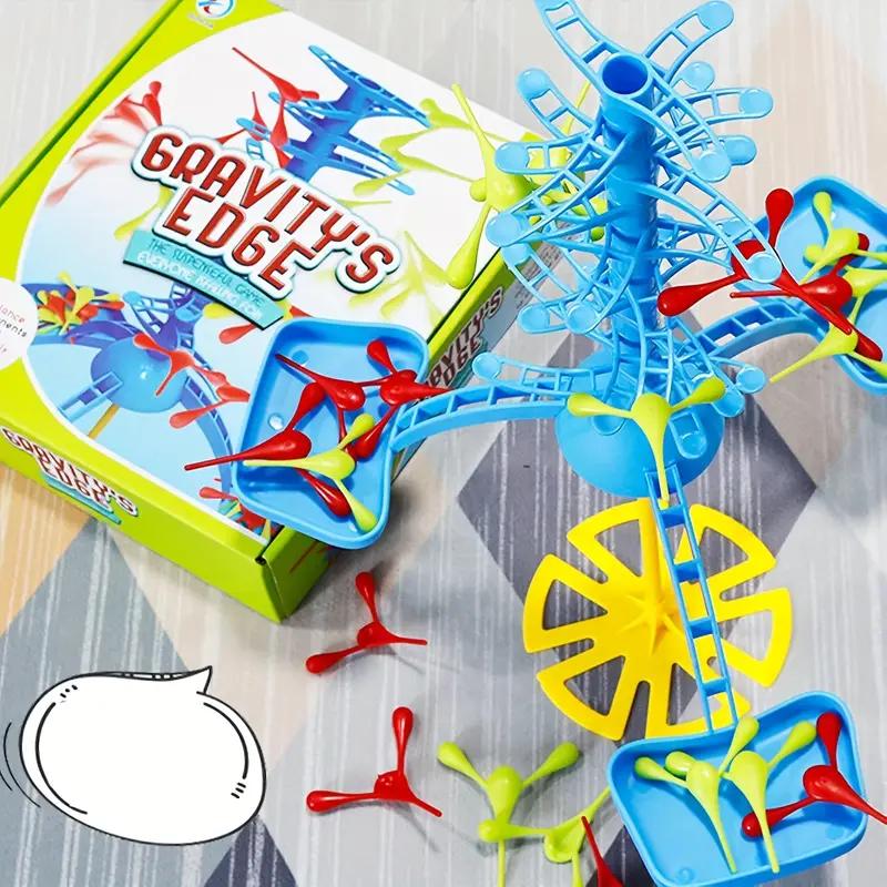 Colorful Plastic Gravity's Edge Balance Tower Game - Kids Stacking Toy for Hand-Eye Coordination, Focus Training & Holiday Gift