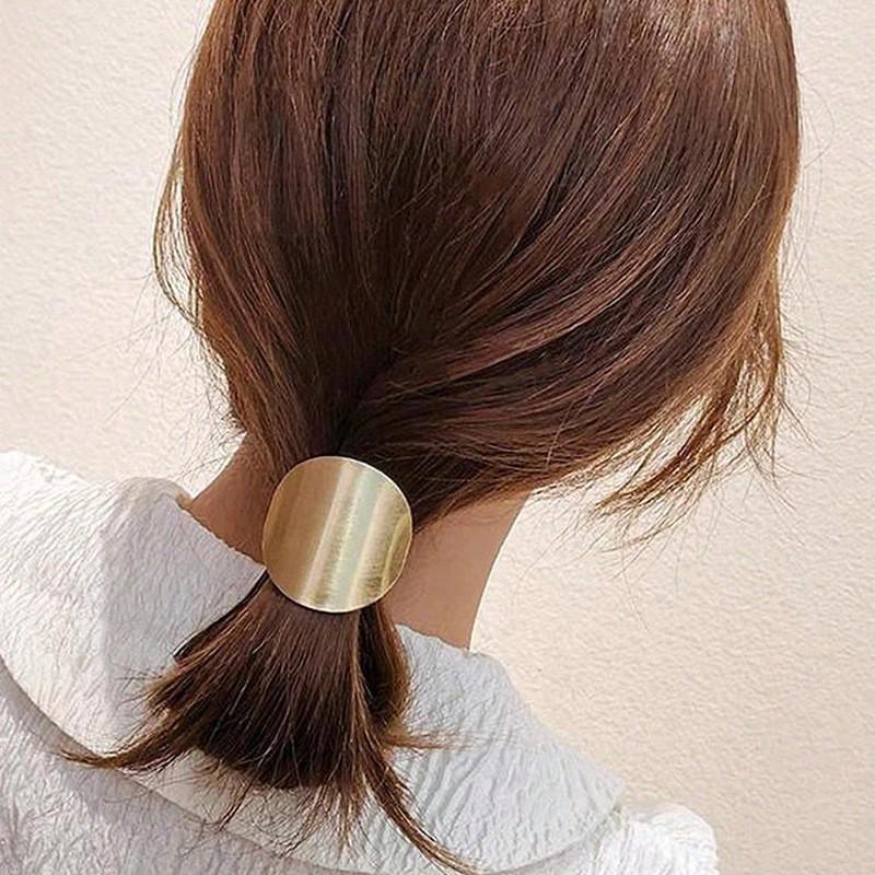 Vysoce elastické geometrické kovové gumičky do vlasů a čelenky - Korejský styl