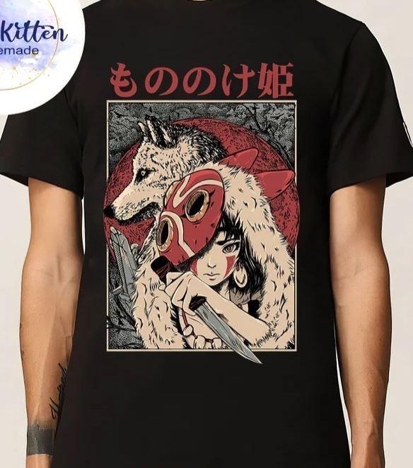 Prinzessin Mononoke T-Shirt, Studio Ghibli T-Shirt