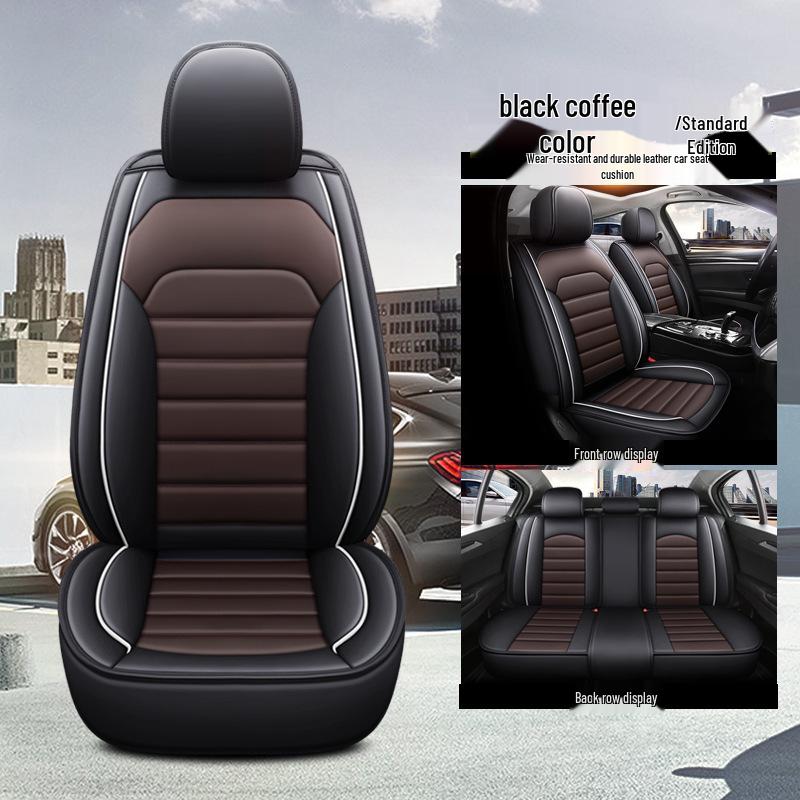 Full Surround Leather Car Seat Cover - Breathable, All-Season Comfort