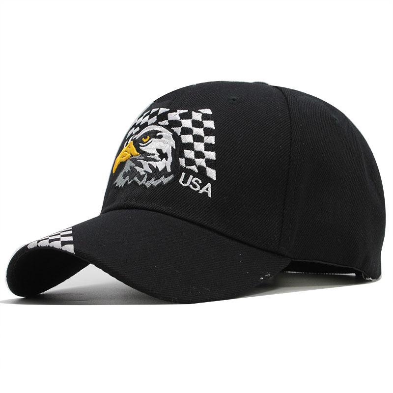 Eagle Embroidered Baseball Cap American Flag Cap Shade Letter Curved Brim Shade
