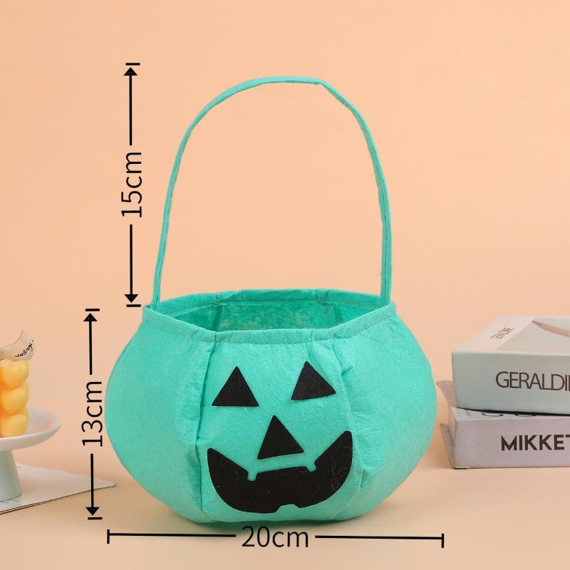 Gifts Pouch Halloween Candy Bag Trick Or Treat Handbag Trick-Or-Treat Candy Basket Lightweight Ghost Pumpkin Candy Bucket Gift