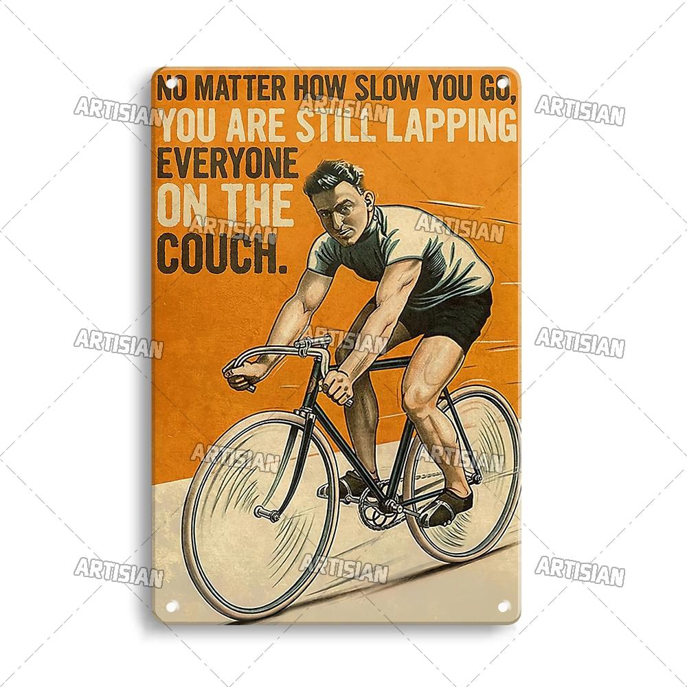 Artisian Cycling Metal Sign Bicycle Tin Poster Bike Decorative Plate Wall Decor Garage Bar Pub Club Hotel Cafe Kitchen Home