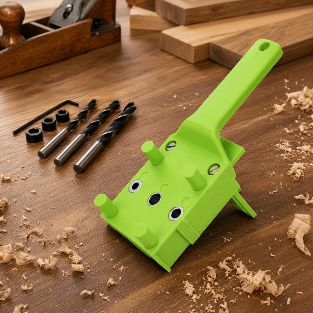 8pcs Handheld Drill Guide Tool Self Centering Hole Saw Kit Versatile Doweling Jig DIY Tool