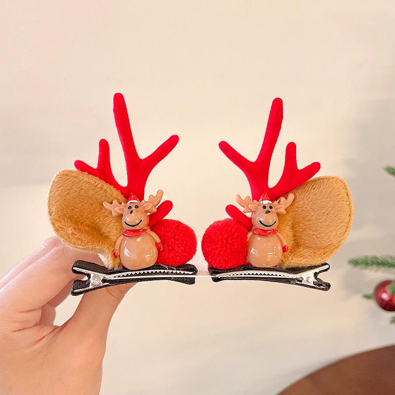 

Christmas Antler Hair Clips for Girls - Holiday Party Hair Accessories for Children