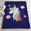 character SStar Unicornn Throw Warm Soft Flannel Blanket Multiuse for Sofa Bed Camping Travel Nap