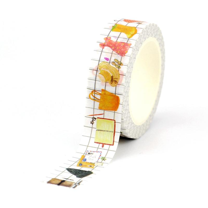 

NEW 15mmx10M Decorative Week Books School Season Spring Washi Tape Set Paper Planner Scrapbooking Masking Tape Kawaii Stationery
