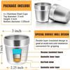 300ML Metal Double-walled Water Bottle For Tea Coffee Mugs Double Layer Wine Cup Scald-proof Stainless Steel Cup Drinkware