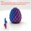 Mini 3 Boyutlu Baskılı Spiral Fidget Ejderha Yumurtası Anti Stres Oyuncak Genişletilebilir Duyusal Stres Giderici Dekompresyon Oyuncak Masaüstü Dekor Hediyelik