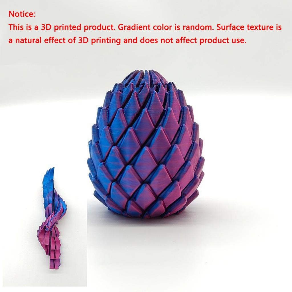 Mini 3 Boyutlu Baskılı Spiral Fidget Ejderha Yumurtası Anti Stres Oyuncak Genişletilebilir Duyusal Stres Giderici Dekompresyon Oyuncak Masaüstü Dekor Hediyelik